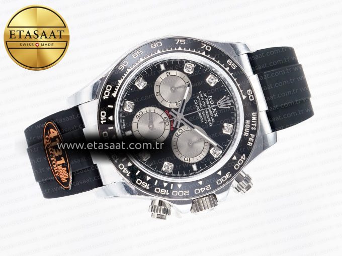 Rolex Daytona 126519  Black/Silver Diamonds SH4131 - Görsel 8