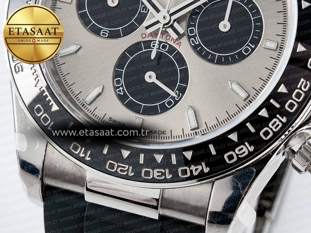 Daytona 126519 QF 1:1 Best Edition Gray/Black Dial on Oysterflex Strap SH4131 V5 (48 Hours Power Reserve) - Görsel 12