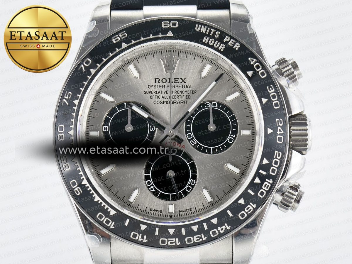 Daytona 126519 QF 1:1 Best Edition Gray/Black Dial on Oysterflex Strap SH4131 V5 (48 Hours Power Reserve) - Görsel 4