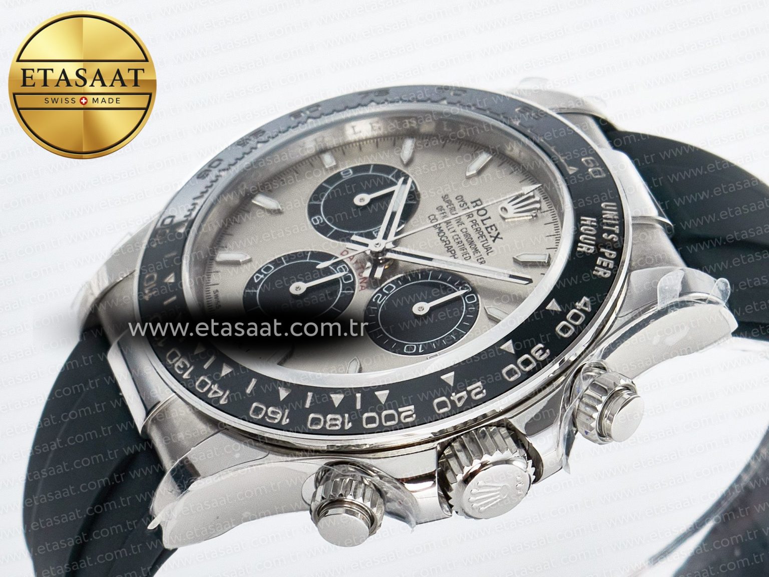 Daytona 126519 QF 1:1 Best Edition Gray/Black Dial on Oysterflex Strap SH4131 V5 (48 Hours Power Reserve) - Görsel 6