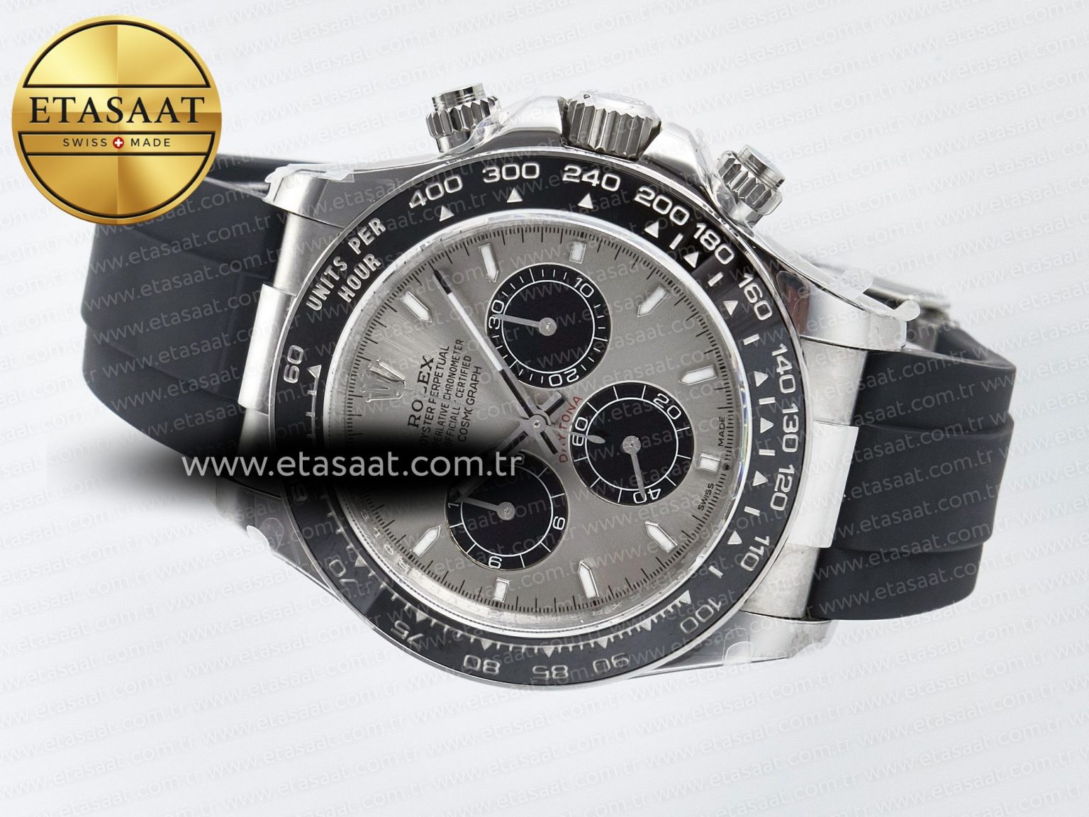 Daytona 126519 QF 1:1 Best Edition Gray/Black Dial on Oysterflex Strap SH4131 V5 (48 Hours Power Reserve) - Görsel 9