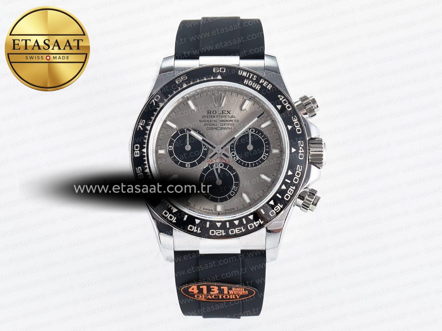 Daytona 126519 QF 1:1 Best Edition Gray/Black Dial on Oysterflex Strap SH4131 V6（Gain Weight） - Görsel 3