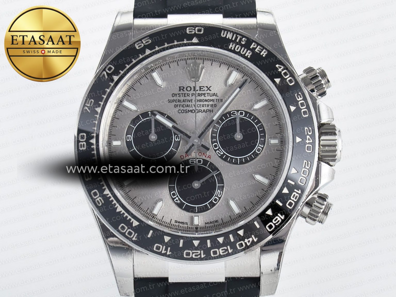 Daytona 126519 SS VSF 1:1 Best Edition 904L Steel Gray Dial on Oysterflex Strap SH4131 - Görsel 4