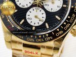 Daytona 126528 QF 1:1 Best Edition Black Dial Steel 904L on YG Bracelet V8 QF4132 - Görsel 12