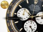 Daytona 126528 QF 1:1 Best Edition Black Dial Steel 904L on YG Bracelet V8 QF4132 - Görsel 13