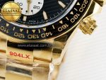 Daytona 126528 QF 1:1 Best Edition Black Dial Steel 904L on YG Bracelet V8 QF4132 - Görsel 14