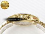 Daytona 126528 QF 1:1 Best Edition Black Dial Steel 904L on YG Bracelet V8 QF4132 - Görsel 16