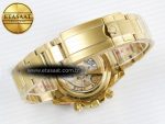 Daytona 126528 QF 1:1 Best Edition Black Dial Steel 904L on YG Bracelet V8 QF4132 - Görsel 17