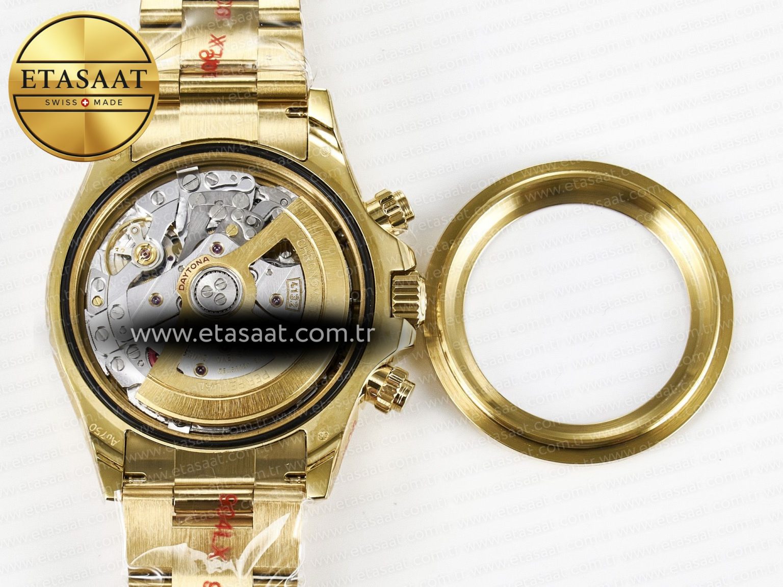 Daytona 126528 QF 1:1 Best Edition Black Dial Steel 904L on YG Bracelet V8 QF4132 - Görsel 19