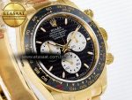 Daytona 126528 QF 1:1 Best Edition Black Dial Steel 904L on YG Bracelet V8 QF4132 - Görsel 5