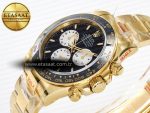 Daytona 126528 QF 1:1 Best Edition Black Dial Steel 904L on YG Bracelet V8 QF4132 - Görsel 6