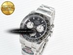 Daytona 126529 40mm Clean Le Mans SS 1:1 Best Edition Black Dial on SS Bracelet SH4132 (24Hour Subdial)