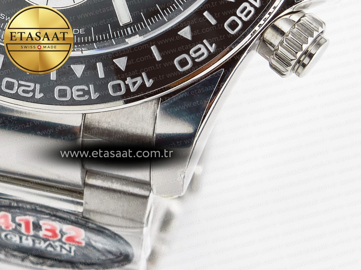 Daytona 126529 40mm Clean Le Mans SS 1:1 Best Edition Black Dial on SS Bracelet SH4132 (24Hour Subdial) - Görsel 14
