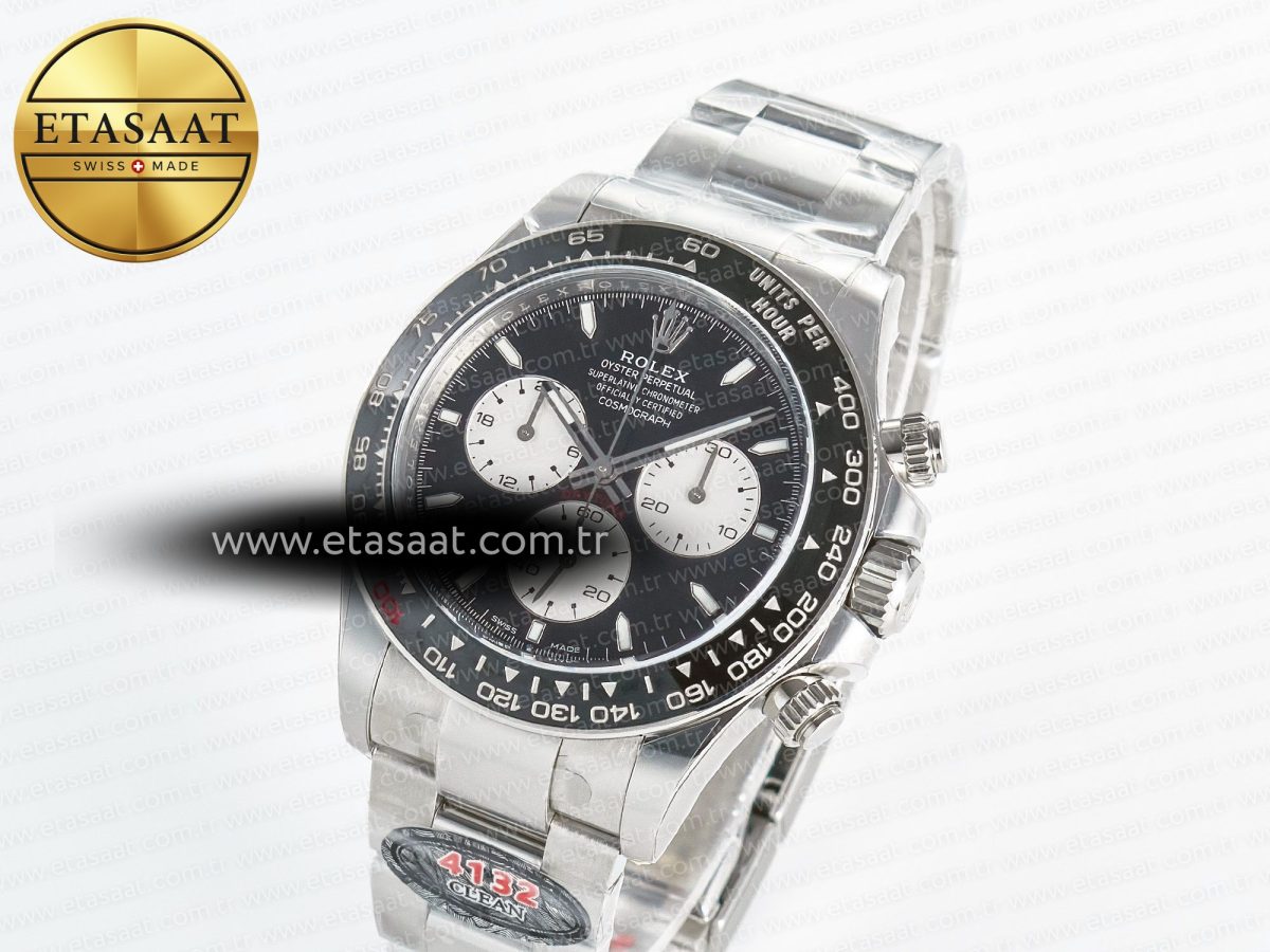 Daytona 126529 40mm Clean Le Mans SS 1:1 Best Edition Black Dial on SS Bracelet SH4132 (24Hour Subdial) - Görsel 2
