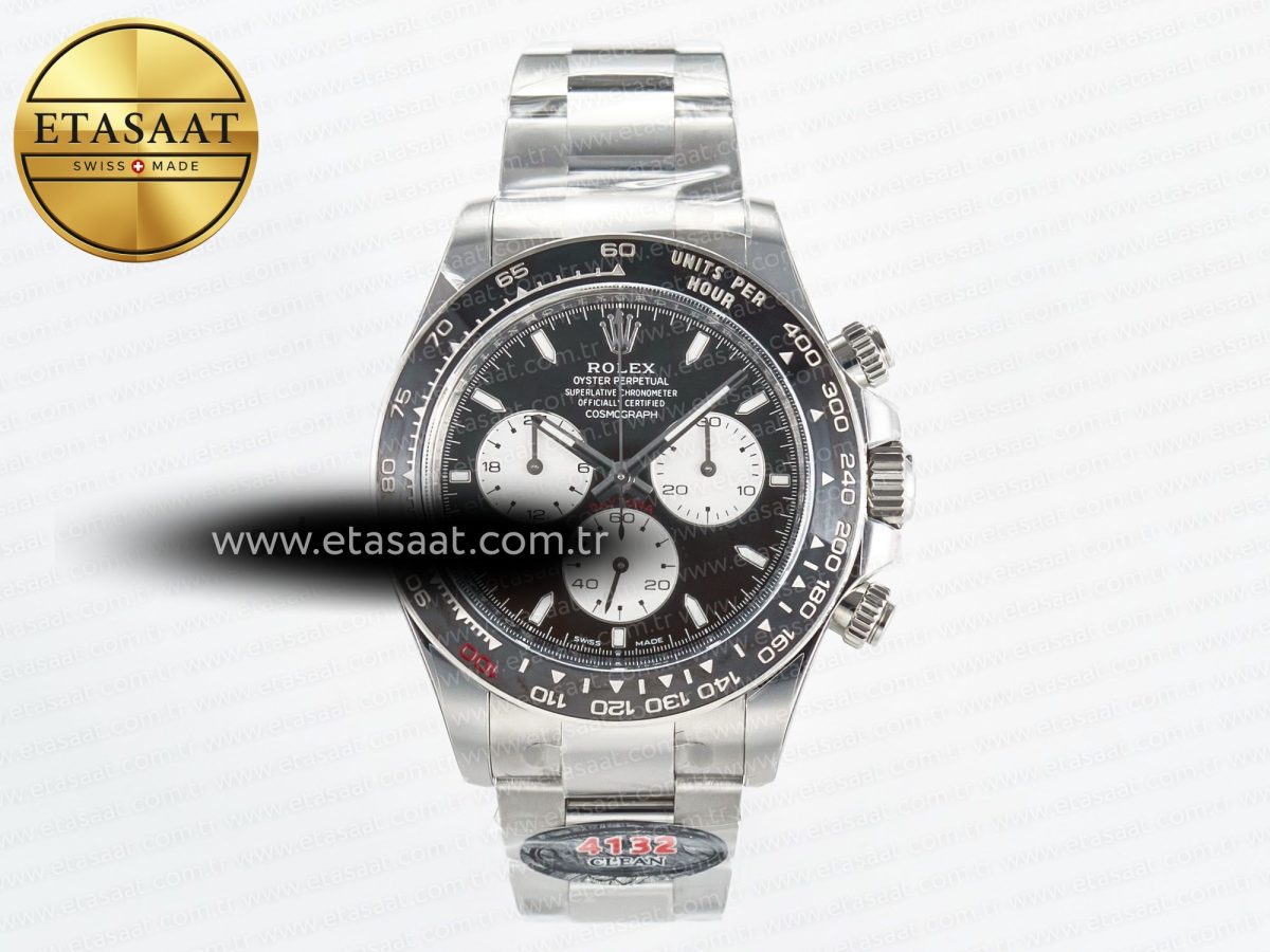 Daytona 126529 40mm Clean Le Mans SS 1:1 Best Edition Black Dial on SS Bracelet SH4132 (24Hour Subdial) - Görsel 3