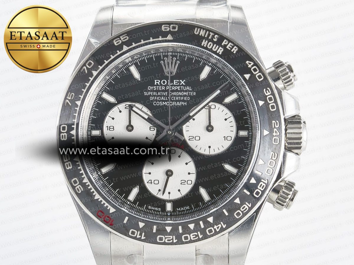 Daytona 126529 40mm Clean Le Mans SS 1:1 Best Edition Black Dial on SS Bracelet SH4132 (24Hour Subdial) - Görsel 4
