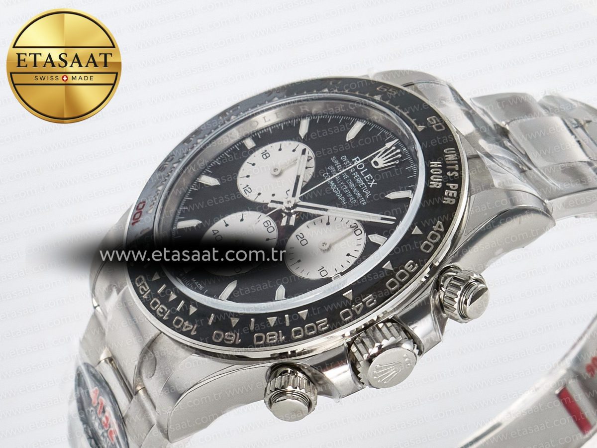 Daytona 126529 40mm Clean Le Mans SS 1:1 Best Edition Black Dial on SS Bracelet SH4132 (24Hour Subdial) - Görsel 6