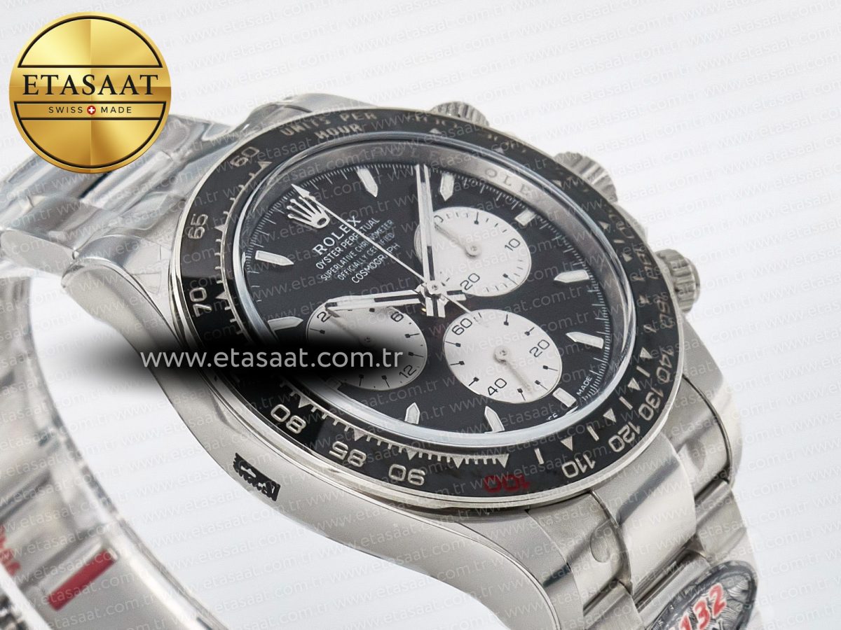 Daytona 126529 40mm Clean Le Mans SS 1:1 Best Edition Black Dial on SS Bracelet SH4132 (24Hour Subdial) - Görsel 7