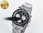 Daytona 126529 QF 1:1 Best Edition Black Dial Steel 904L on SS Bracelet V8 QF4132
