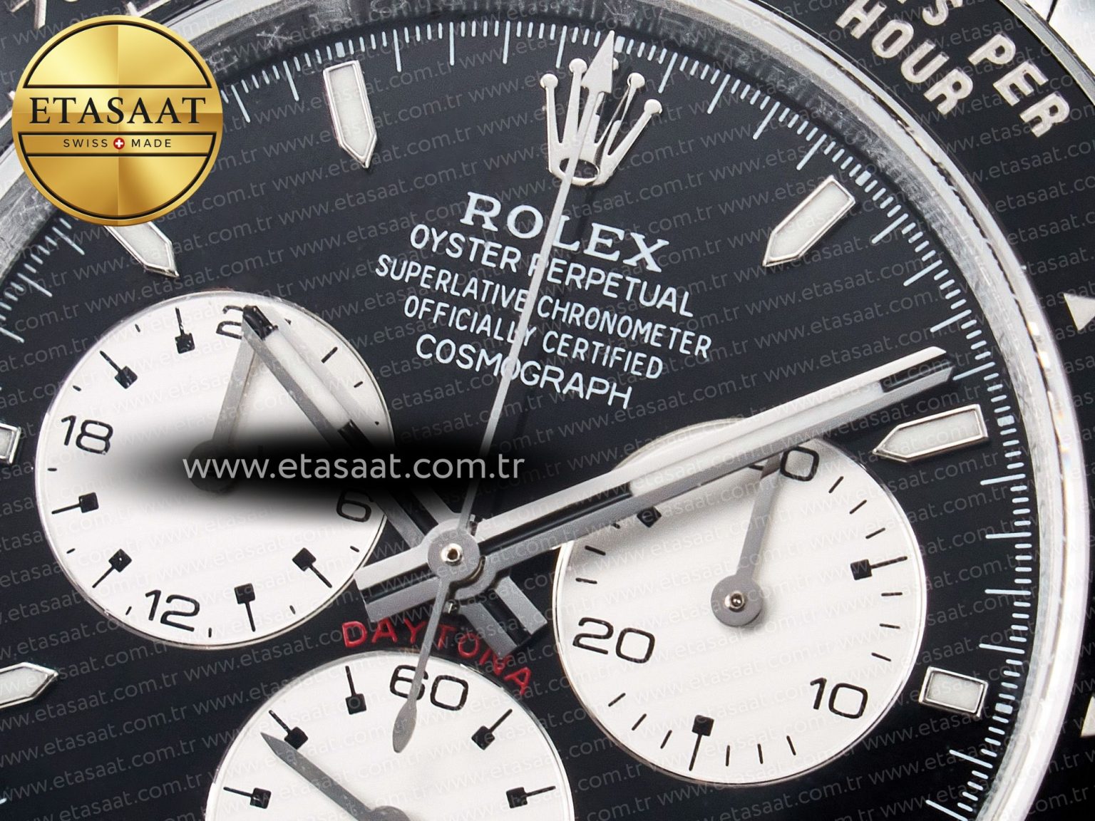 Daytona 126529 QF 1:1 Best Edition Black Dial Steel 904L on SS Bracelet V8 QF4132 - Görsel 10