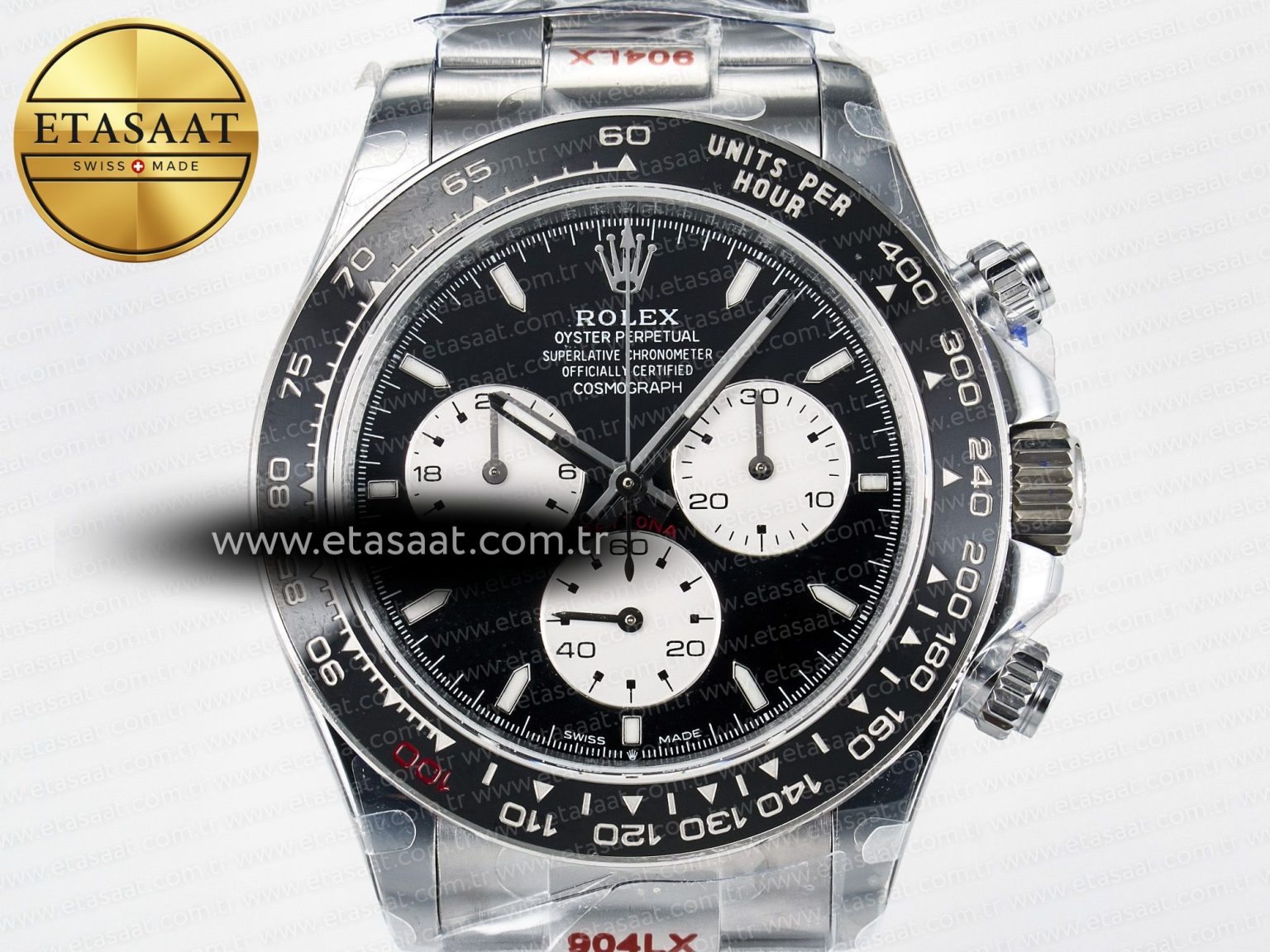 Daytona 126529 QF 1:1 Best Edition Black Dial Steel 904L on SS Bracelet V8 QF4132 - Görsel 4