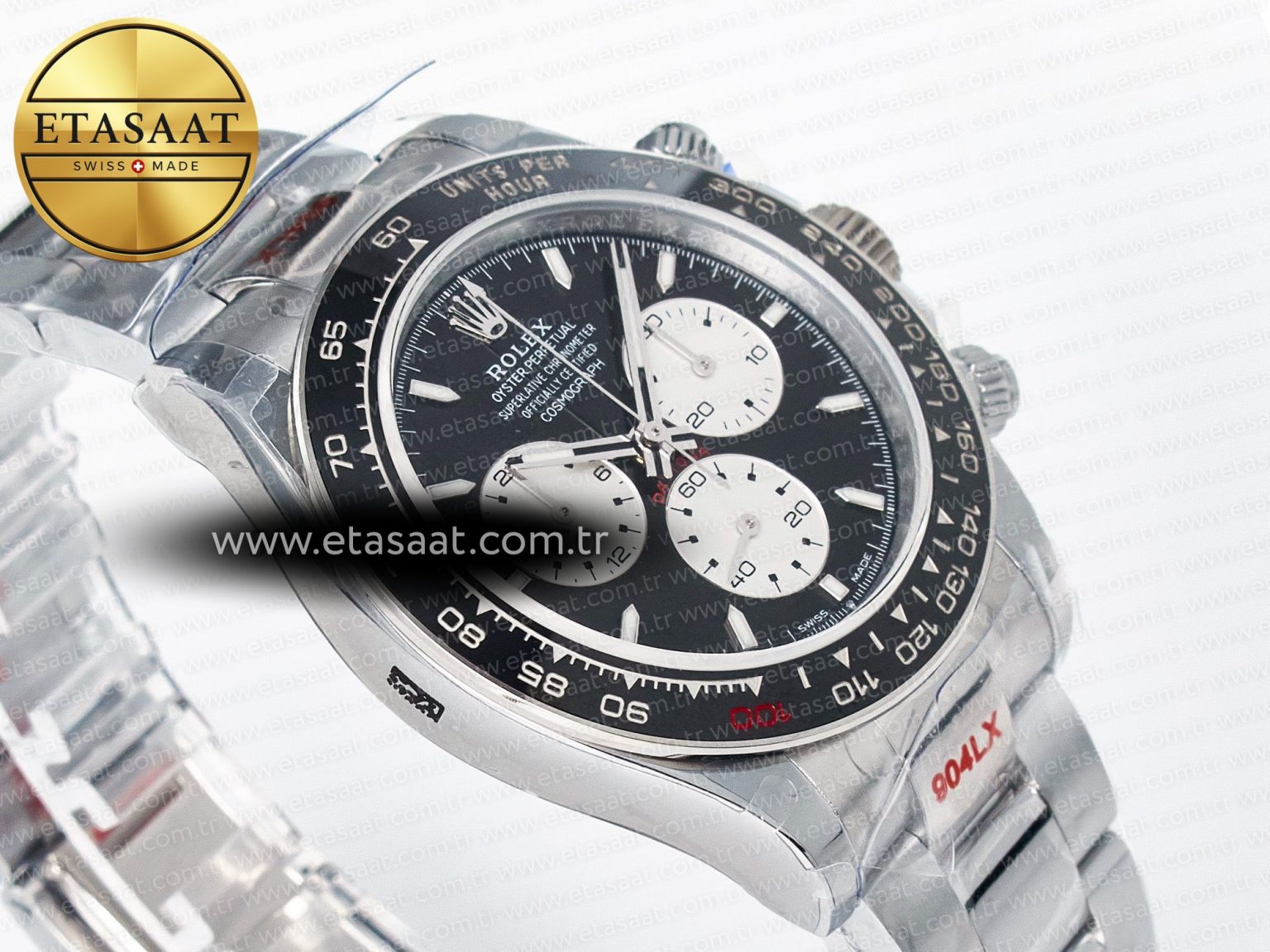 Daytona 126529 QF 1:1 Best Edition Black Dial Steel 904L on SS Bracelet V8 QF4132 - Görsel 7