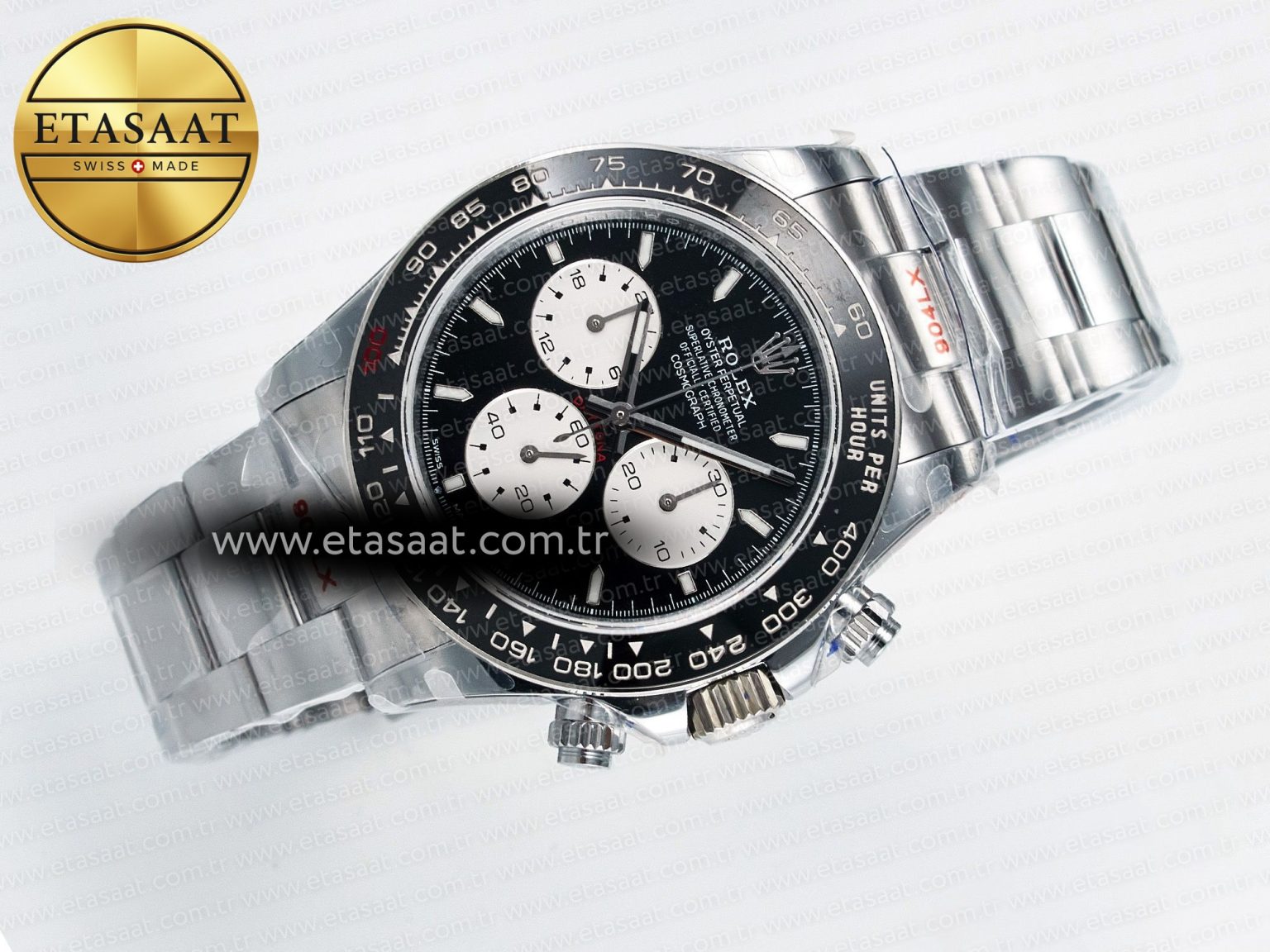 Daytona 126529 QF 1:1 Best Edition Black Dial Steel 904L on SS Bracelet V8 QF4132 - Görsel 8