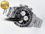 Daytona 126529 QF 1:1 Best Edition Black Dial Steel 904L on SS Bracelet V8 QF4132 - Görsel 9