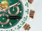 Daytona AET White Ceramic Case and Bracelet Green Dial N6F Best Edition SA4130 - Görsel 13