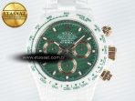 Daytona AET White Ceramic Case and Bracelet Green Dial N6F Best Edition SA4130 - Görsel 4