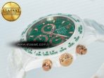 Daytona AET White Ceramic Case and Bracelet Green Dial N6F Best Edition SA4130 - Görsel 6