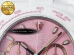 Daytona AET White Ceramic Case and Bracelet Pink Dial N6F Best Edition SA4130 - Görsel 10