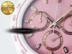Daytona AET White Ceramic Case and Bracelet Pink Dial N6F Best Edition SA4130 - Görsel 11