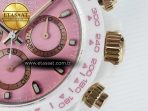 Daytona AET White Ceramic Case and Bracelet Pink Dial N6F Best Edition SA4130 - Görsel 13
