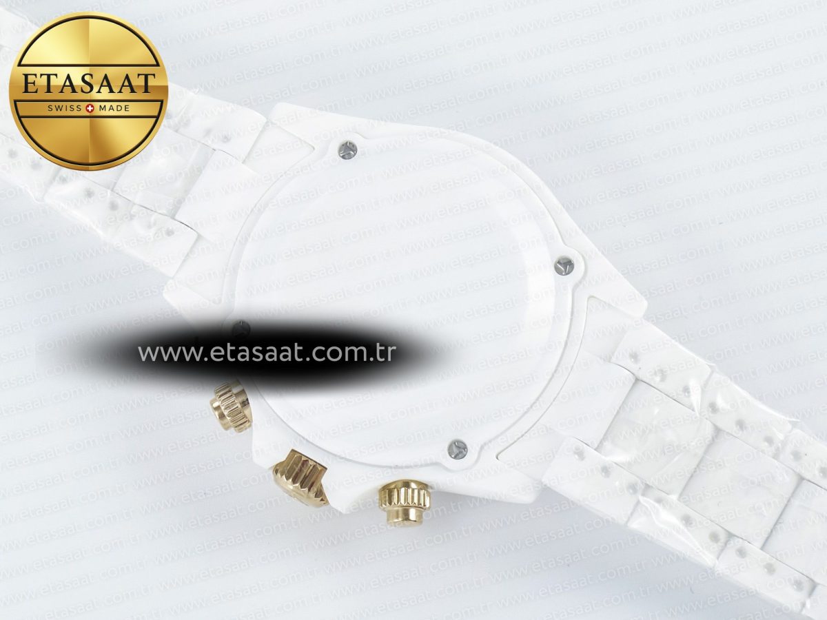Daytona AET White Ceramic Case and Bracelet Pink Dial N6F Best Edition SA4130 - Görsel 18