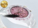 Daytona AET White Ceramic Case and Bracelet Pink Dial N6F Best Edition SA4130 - Görsel 7