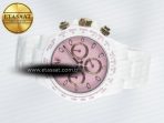 Daytona AET White Ceramic Case and Bracelet Pink Dial N6F Best Edition SA4130 - Görsel 9