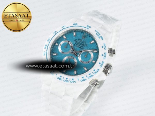Daytona AET White Ceramic Case and Bracelet Tiffany Blue Dial N6F Best Edition SA4130