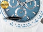 Daytona AET White Ceramic Case and Bracelet Tiffany Blue Dial N6F Best Edition SA4130 - Görsel 13
