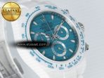 Daytona AET White Ceramic Case and Bracelet Tiffany Blue Dial N6F Best Edition SA4130 - Görsel 5