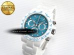 Rolex Daytona White Ceramic Blue Noob SA4130