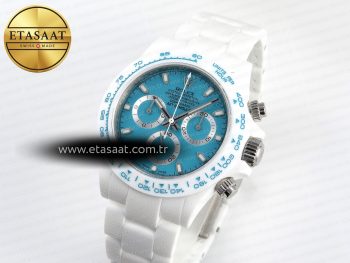 Daytona AET White Ceramic Case and Bracelet Tiffany Blue Dial Noob Best Edition SA4130