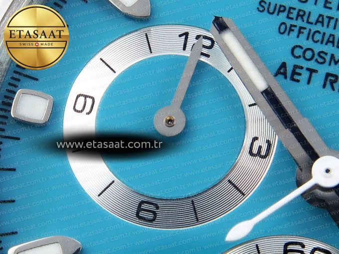 Daytona AET White Ceramic Case and Bracelet Tiffany Blue Dial Noob Best Edition SA4130 - Görsel 11