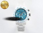 Daytona AET White Ceramic Case and Bracelet Tiffany Blue Dial Noob Best Edition SA4130 - Görsel 3