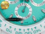 Daytona AET White Solid Ceramic Case and Bracelet Avocado Green Dial ZF 1:1 Best Edition SH4130 - Görsel 12