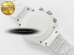Daytona AET White Solid Ceramic Case and Bracelet Avocado Green Dial ZF 1:1 Best Edition SH4130 - Görsel 17