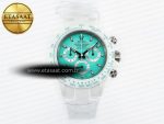 Daytona AET White Solid Ceramic Case and Bracelet Avocado Green Dial ZF 1:1 Best Edition SH4130 - Görsel 3