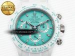 Daytona AET White Solid Ceramic Case and Bracelet Avocado Green Dial ZF 1:1 Best Edition SH4130 - Görsel 4
