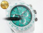 Daytona AET White Solid Ceramic Case and Bracelet Avocado Green Dial ZF 1:1 Best Edition SH4130 - Görsel 5