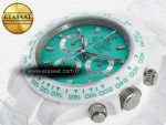 Daytona AET White Solid Ceramic Case and Bracelet Avocado Green Dial ZF 1:1 Best Edition SH4130 - Görsel 6